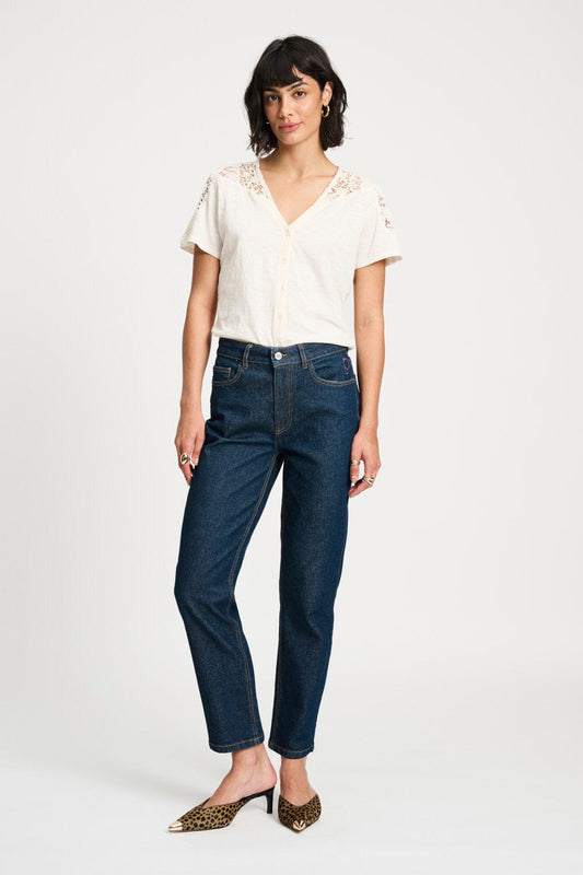 POM Amsterdam Jeans Blue / 34 JEANS - Tapered Dark Blue