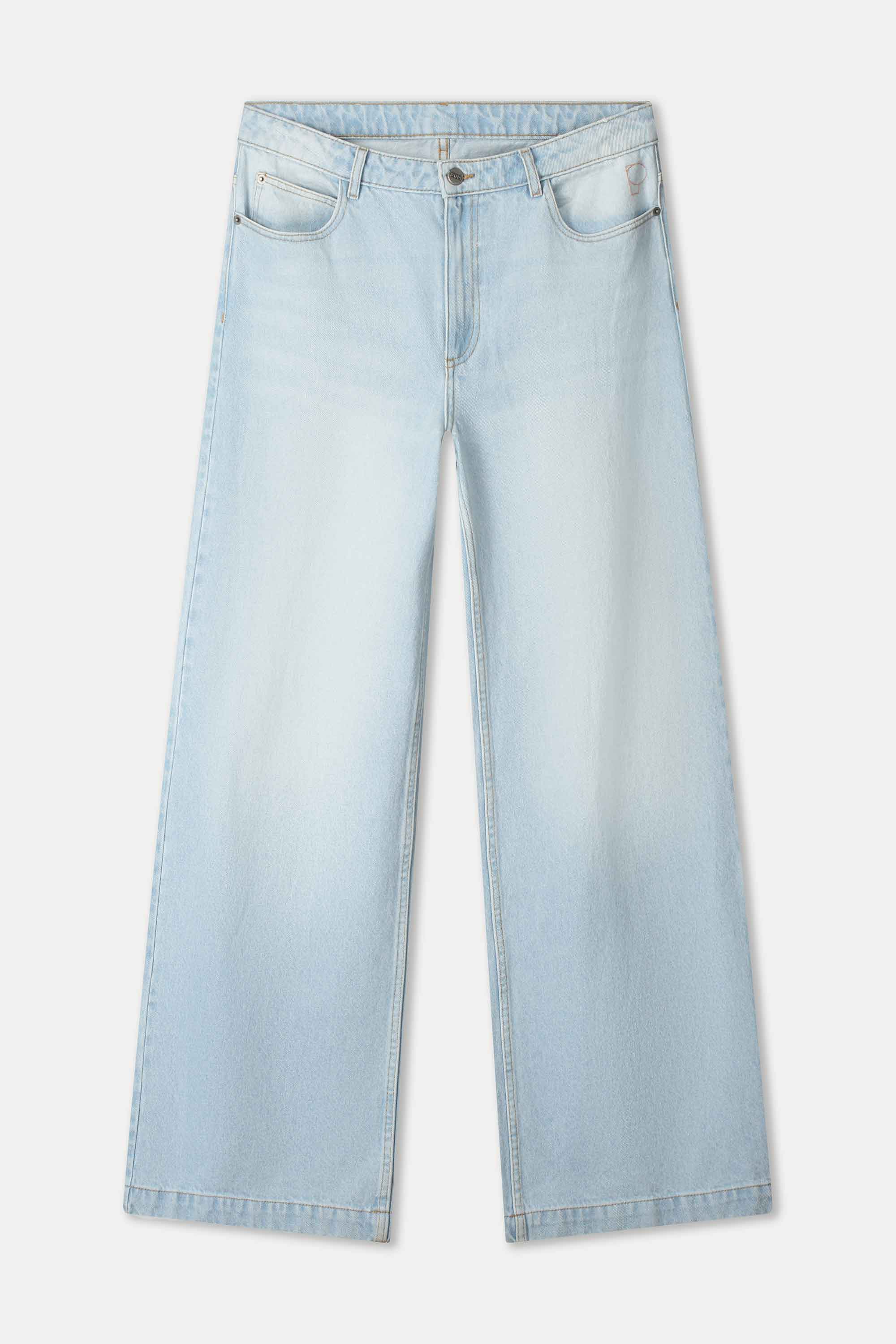 POM Amsterdam Jeans JEANS - Baggy Wideleg Light Blue