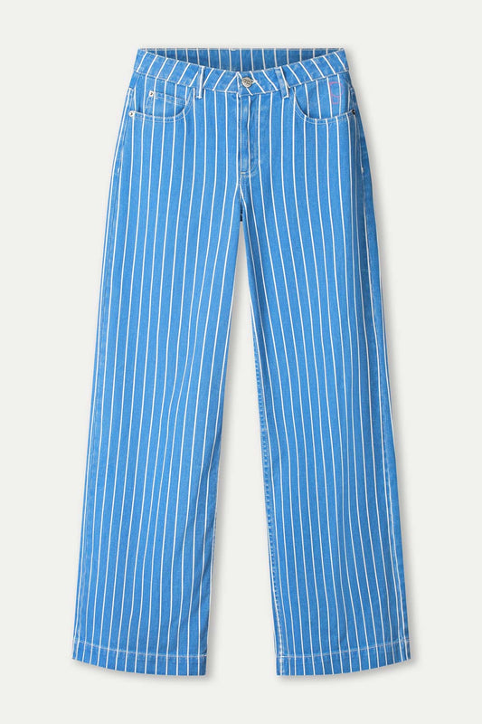 POM Amsterdam Jeans JEANS - Denim Stripes Blue