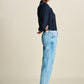 POM Amsterdam Jeans JEANS - Eline Straight Mid Bleu