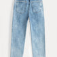 POM Amsterdam Jeans JEANS - Eline Straight Mid Bleu