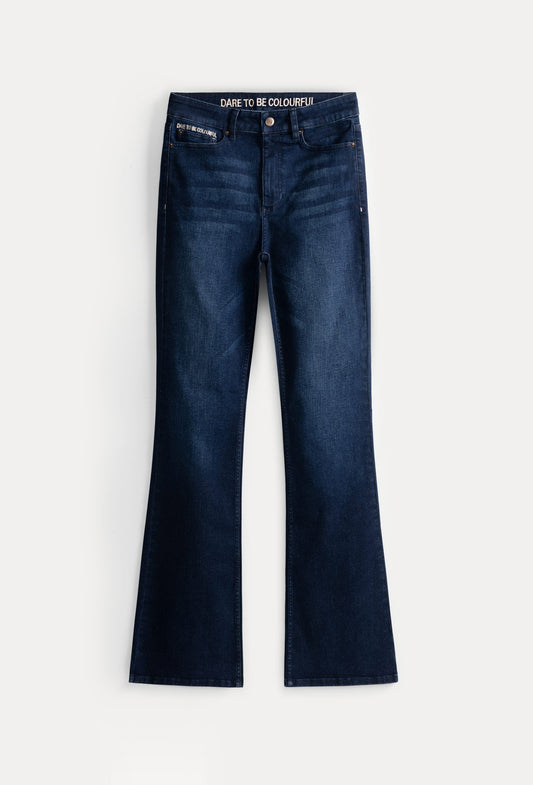 POM Amsterdam Jeans JEANS - Esmee Flare Dark Bleu