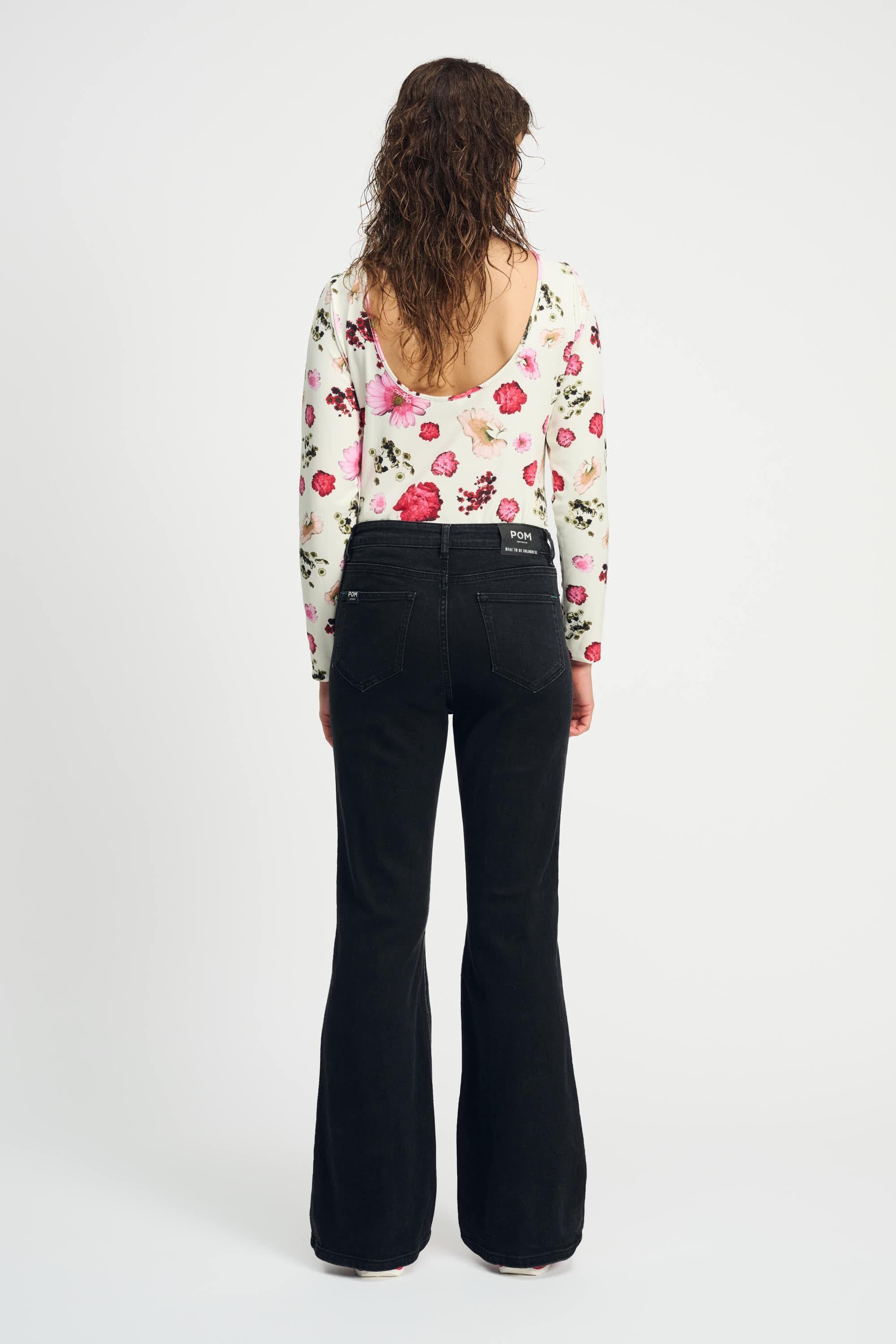 POM Amsterdam Jeans JEANS - Esmee Flare Vintage Black