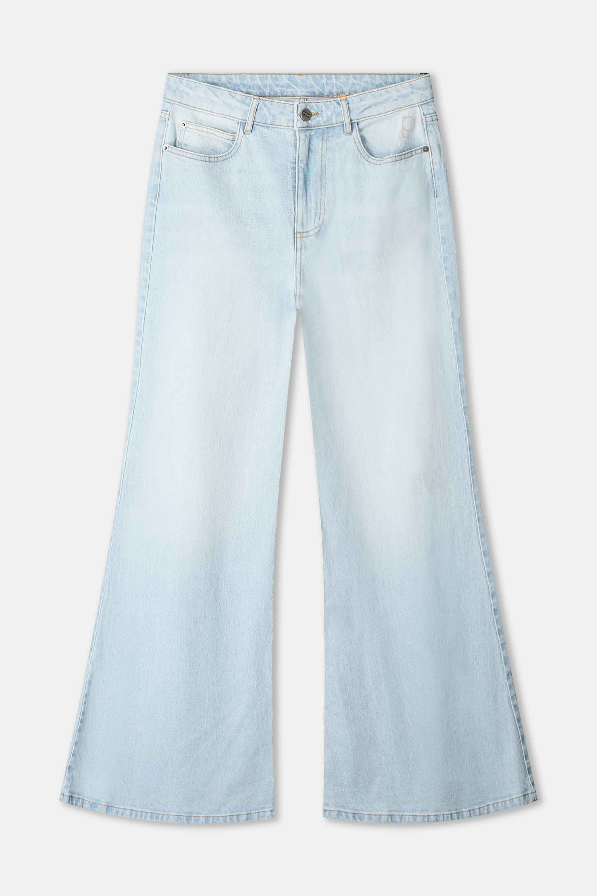 POM Amsterdam Jeans JEANS - Flare Light Blue
