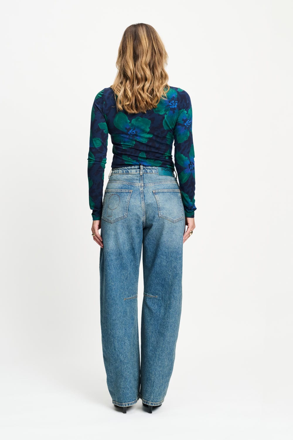 POM Amsterdam Jeans JEANS - Jacky Studs Dark Blue