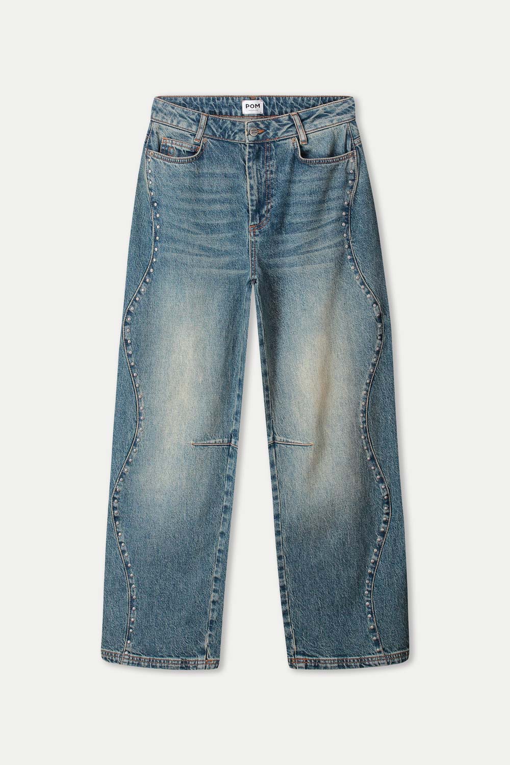 POM Amsterdam Jeans JEANS - Jacky Studs Dark Blue