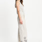 POM Amsterdam Jeans JEANS - White Embroidery