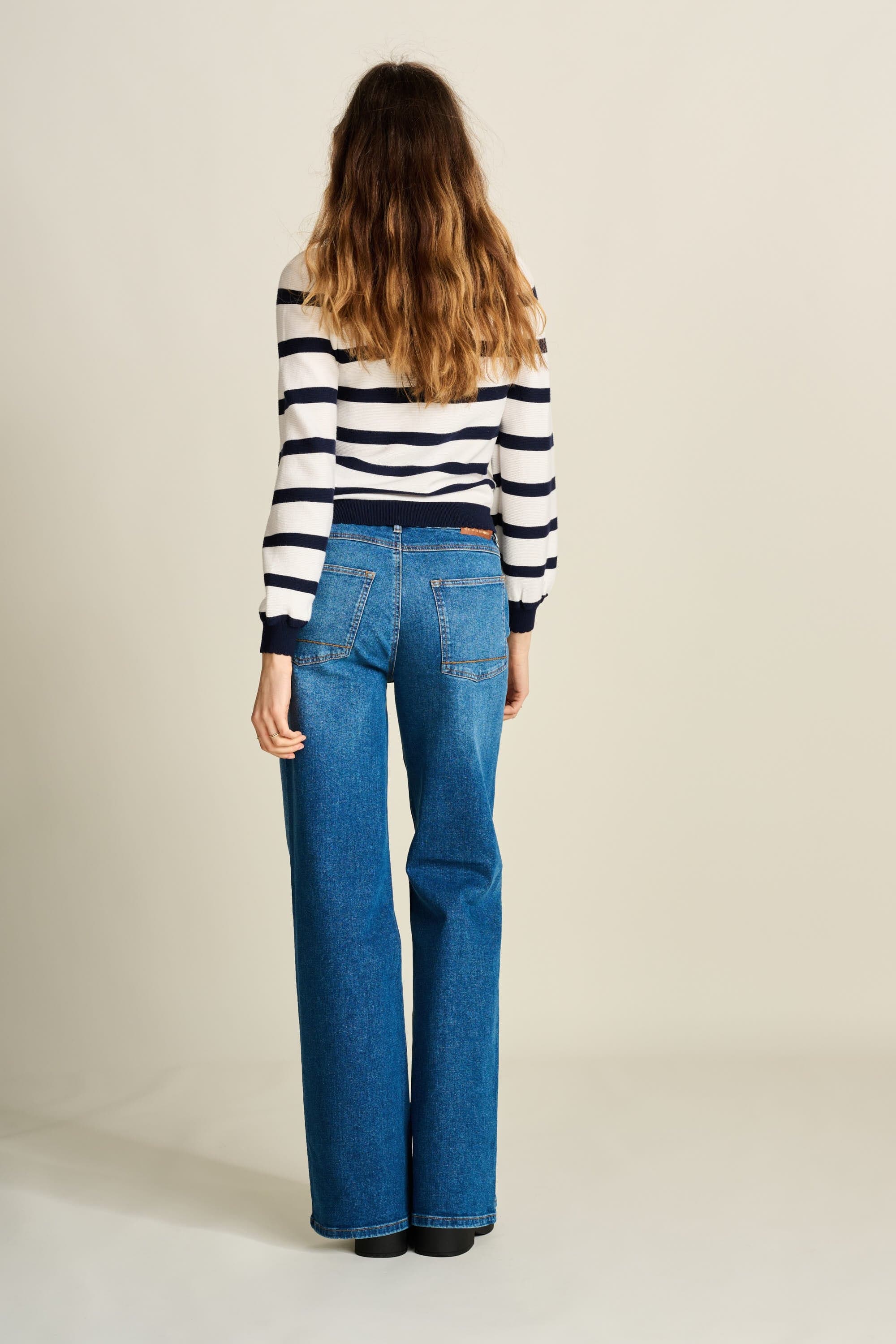 POM Amsterdam Jeans JEANS- Wide leg vintage blue