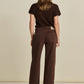 POM Amsterdam Jeans JEANS - Wide Leg Washed Brown