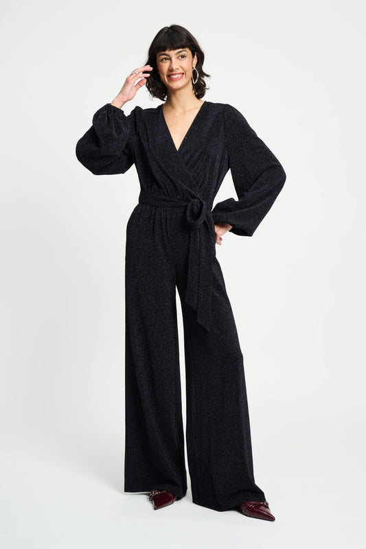 POM Amsterdam Jumpsuits Blue / 34 COMBINAISON - Glitter Dawn Blue