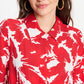 POM Amsterdam Jumpsuits COMBINAISON - Bubble Bloom Red Linen