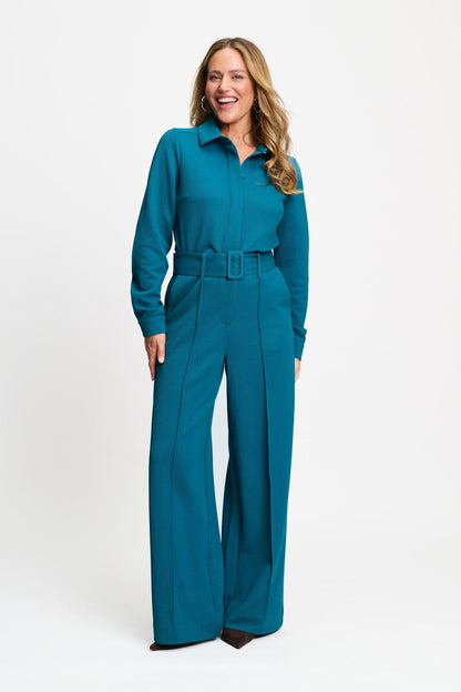 POM Amsterdam Jumpsuits Green / 34 COMBINAISON - Megan Teal Green