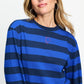 POM Amsterdam Longsleeves LONGSLEEVE - Joy Striped Blue