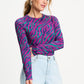 POM Amsterdam Longsleeves TOP - Animal Purple