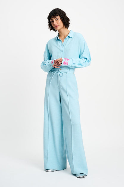 POM Amsterdam Pants Blue / 34 PANTALON - Jess Blue Mist