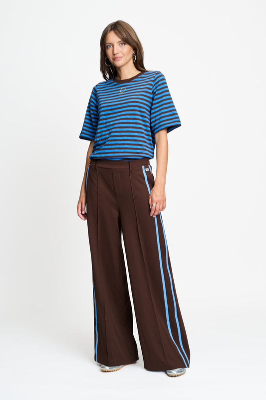 POM Amsterdam Pants Brown / 34 PANTALON - Nora Chocolate Brown