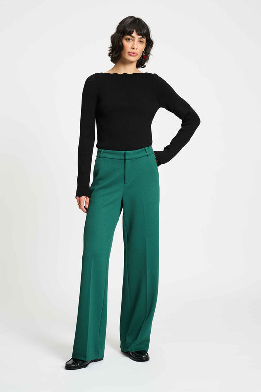 POM Amsterdam Pants Green / 34 PANTALON - Lara Pine Green