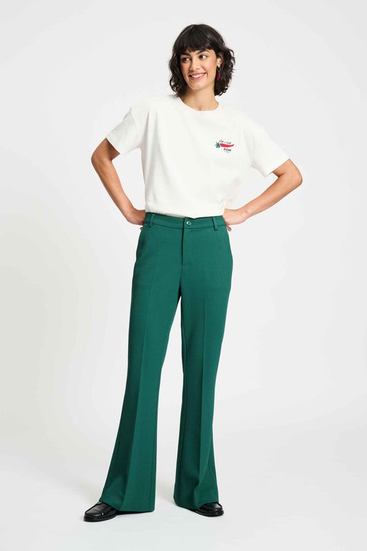 POM Amsterdam Pants Green / 34 PANTALON - Liv Pine Green
