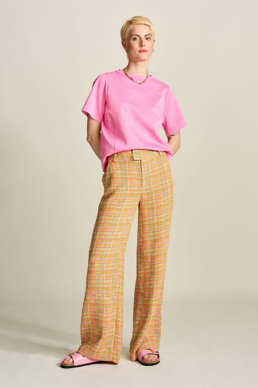 POM Amsterdam Pants Multi colour / 34 PANTALON - Tweed Sunset