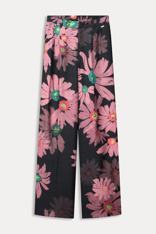 POM Amsterdam Pants PANTALON - Big Blooming Pink