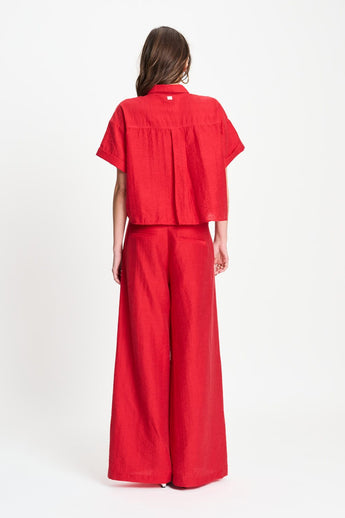 POM Amsterdam Pants PANTALON - Bloom Red