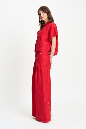 POM Amsterdam Pants PANTALON - Bloom Red