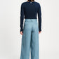 POM Amsterdam Pants PANTALON - Bouclé Dawn Blue