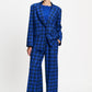 POM Amsterdam Pants PANTALON - Charlie Check Blue
