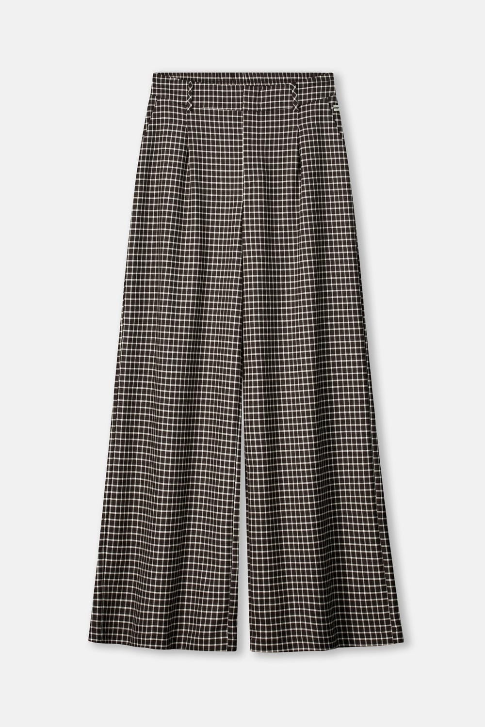 POM Amsterdam Pants PANTALON - Charlie Check Brown