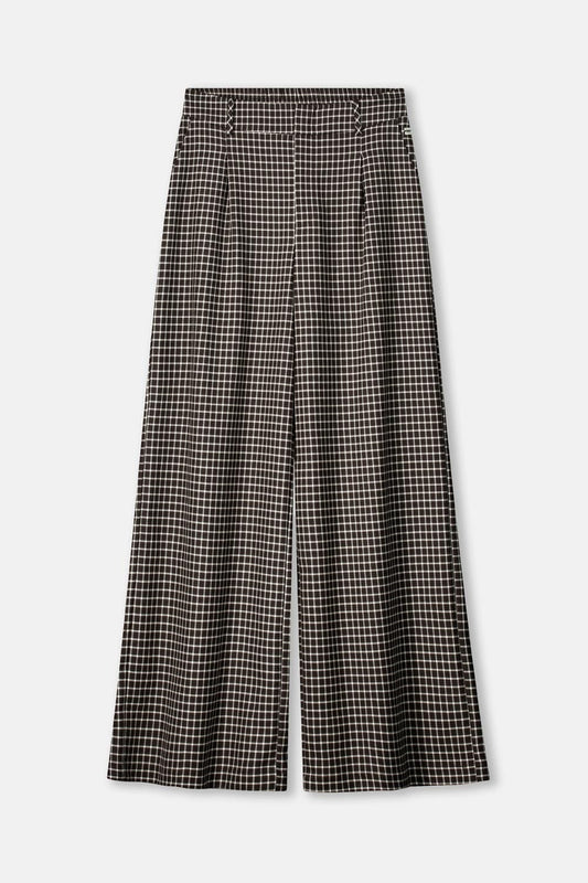 POM Amsterdam Pants PANTALON - Charlie Check Brown