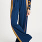 POM Amsterdam Pants PANTALON - Colourblock Nightfall Blue