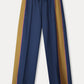 POM Amsterdam Pants PANTALON - Colourblock Nightfall Blue