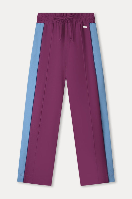 POM Amsterdam Pants PANTALON - Colourblock Plum