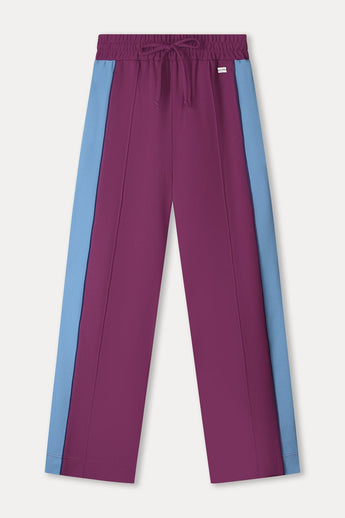 POM Amsterdam Pants PANTALON - Colourblock Plum