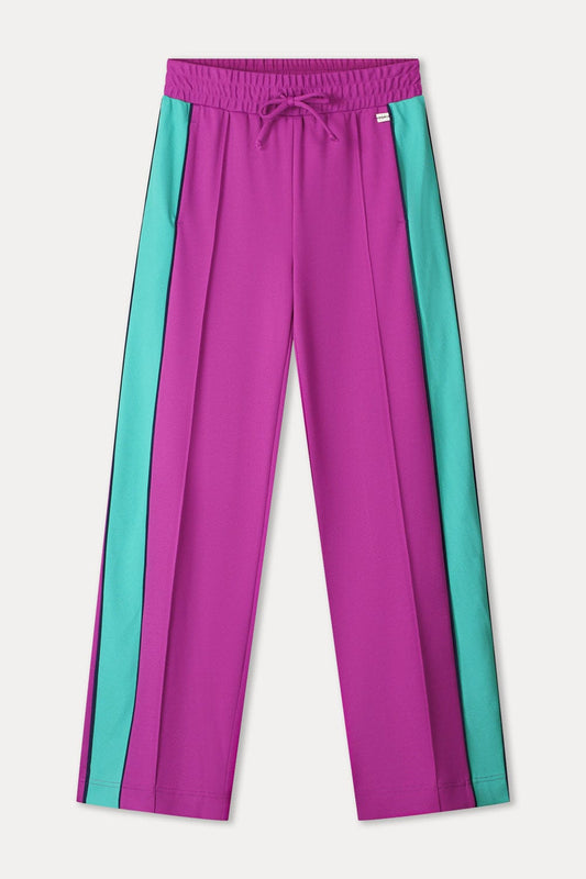 POM Amsterdam Pants PANTALON - Colourblock Wild Purple