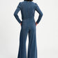 POM Amsterdam Pants PANTALON - Glitter Dawn Blue