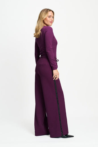 POM Amsterdam Pants PANTALON - Leah Dark Plum