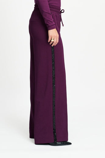 POM Amsterdam Pants PANTALON - Leah Dark Plum
