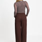 POM Amsterdam Pants PANTALON - Lola Chocolate Brown