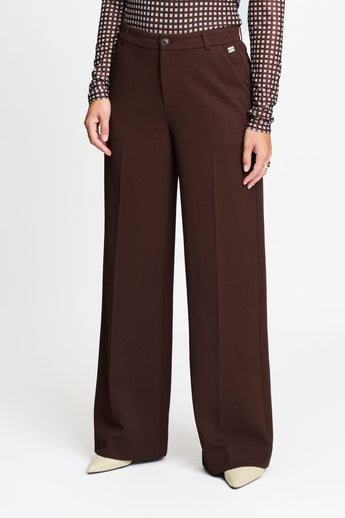POM Amsterdam Pants PANTALON - Lola Chocolate Brown