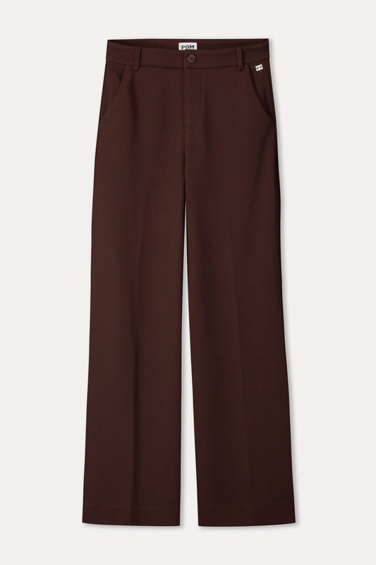 POM Amsterdam Pants PANTALON - Lola Chocolate Brown
