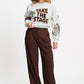 POM Amsterdam Pants PANTALON - Marlou Chocolate Brown