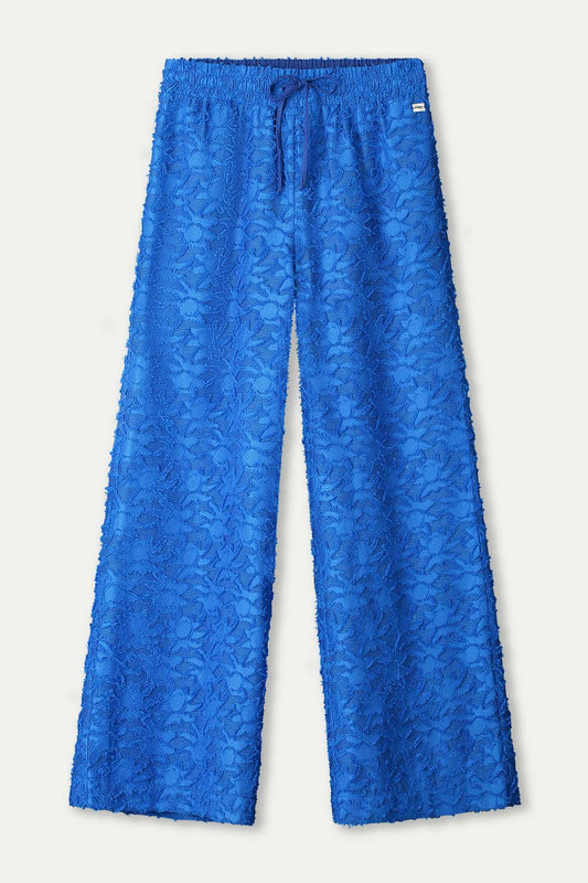 POM Amsterdam Pants PANTALON - Ocean Blue Jacquard