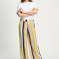 POM Amsterdam Pants PANTALON - Paradise Stripes Linen