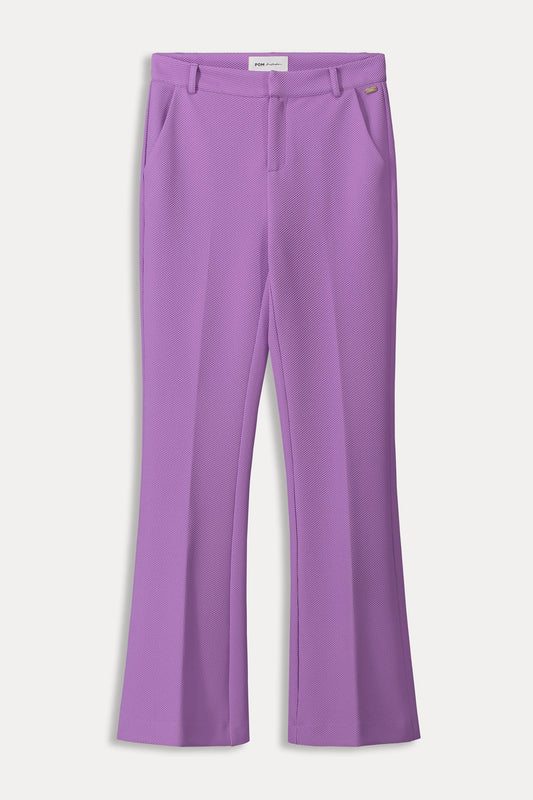 POM Amsterdam Pants PANTALON - Pique Flare Purple