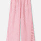 POM Amsterdam Pants PANTALON - Seersucker Red White