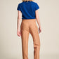 POM Amsterdam Pants PANTALON - Striped Sugar Brown