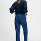 POM Amsterdam Pants PANTALON - Tapered Sapphire Blue