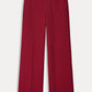 POM Amsterdam Pants PANTALON - Wide Leg Burgundy Red