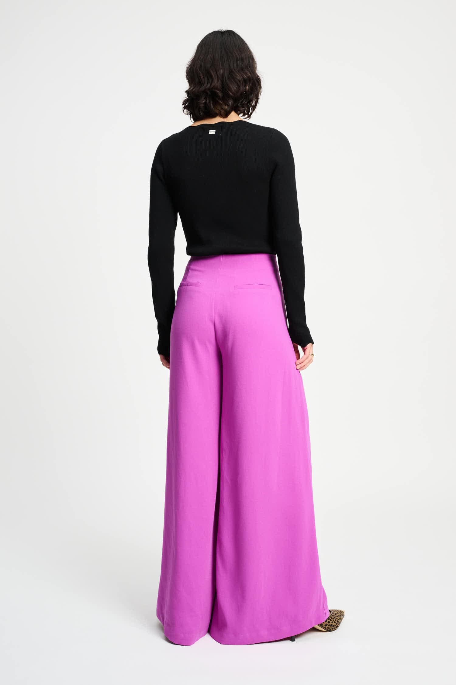 POM Amsterdam Pants PANTALON - Wide leg Frosting Pink
